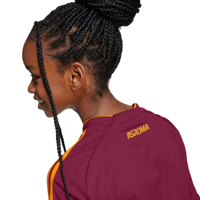 adidas AS Roma 25/26 Home burgundy kids' jersey JX2613 128 cm póló