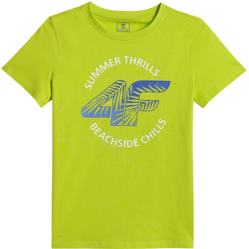 4F Boy's T-shirt M3284 juicy 45S zöld póló 4FJWSS26TTSHM328445S