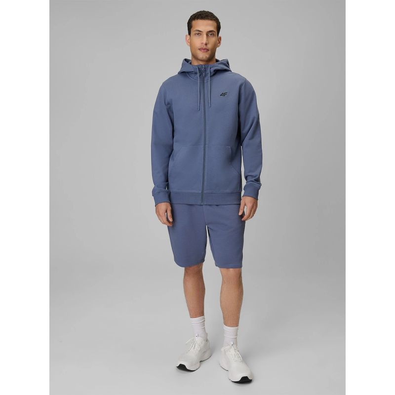 Men's zip-up hooded sweatshirt 4F
