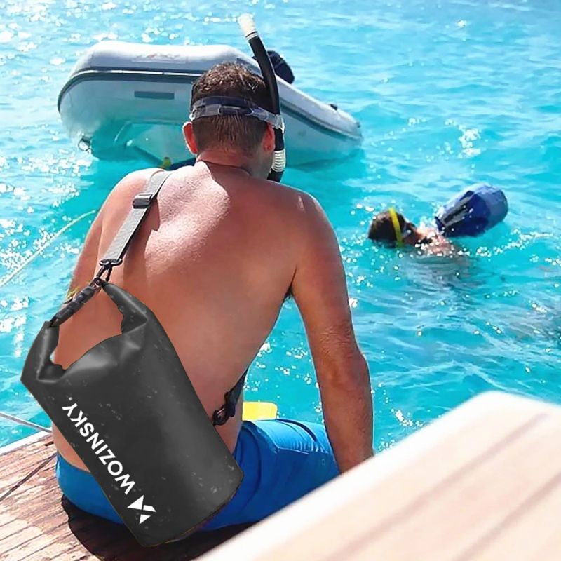 Wozinsky WWK-30 waterproof bag for 30l kayak - black fekete sup 304004-196029