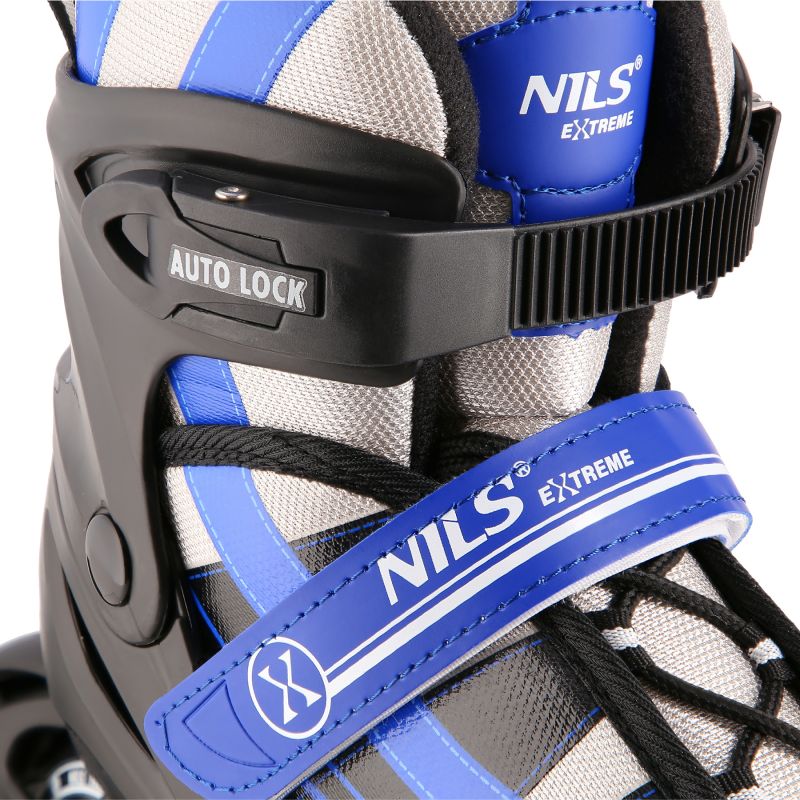 Nils Extreme 2-in-1 navy blue size S (31–34) inline skates with replaceable hockey blade sötétkék korcsolya 16-21-112