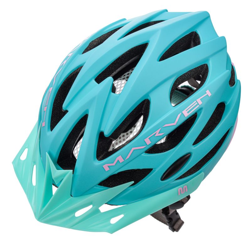 Meteor Marven pink/mint bicycle helmet rózsaszín sisak 24739-24740