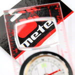 Meteor Compass with Ruler fekete compasses, tourist equipment