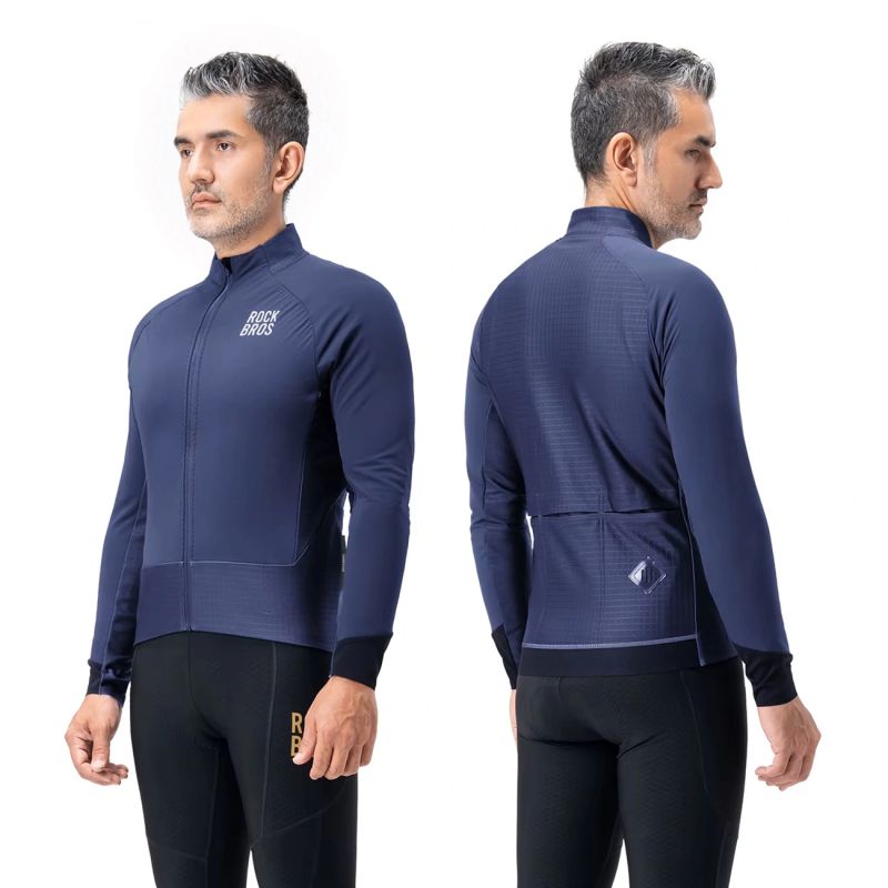 Rockbros Winter Fleece Double Layer Cycling Size XXL - Blue niebieski \ xxl dzseki