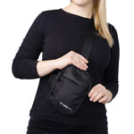 Wozinsky WMS-W1 Unisex Mini Shoulder Bag Waterproof Dual-Compartment for Phone - Black fekete elektronika 304004-201372