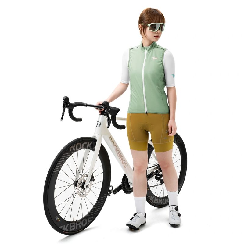 Rockbros MJ008 TVI Women's Cycling Vest Windproof Size S - Green s \ zielony mellény 15110022003-211690