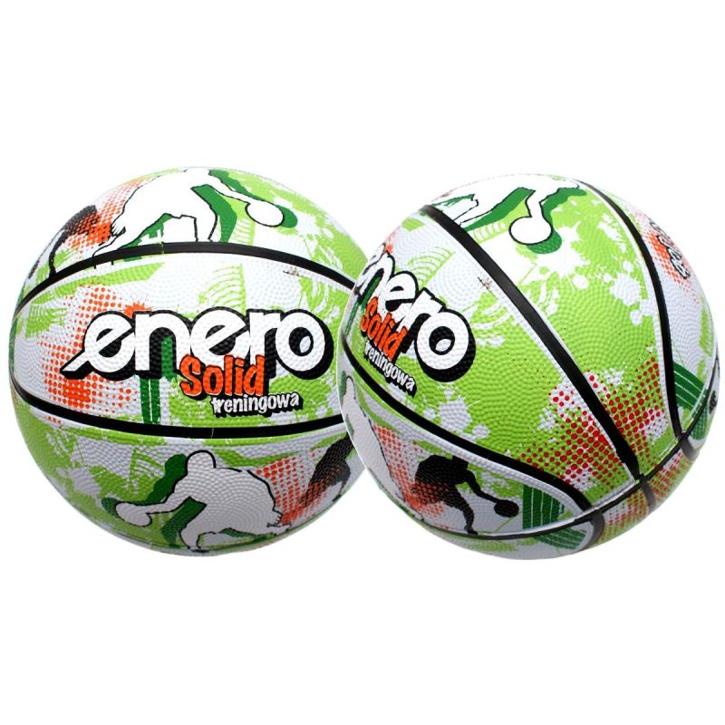 Enero Solid Basketball Size 7 Green And White fehér labda