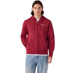 Champion Men's Hooded Full Zip Sweatshirt Red 221794 RS508 piros férfi kapucnis pulóver 221794RS508