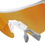 Rockbros Photochromic Cycling Glasses with UV Protection and Corrective Insert – White biały glasses, training equipment