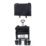 Wozinsky WZP-100 beach, tourist, garden trolley, durable, wide wheels, with safety net up to - black fekete elektronika 304004-197497