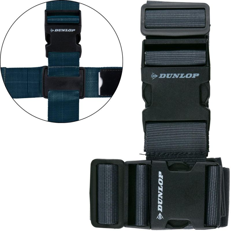 Dunlop UNIVERSAL LUGGAGE SECURITY BELT SET OF 2 GRAY szürke kiegészítő GSP-1078236