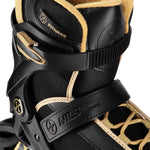 Nils Extreme ARMOUR black and gold roller skates size 41 arany görkorcsolya