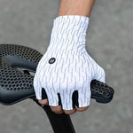 Rockbros Road Cycling Gloves Size: - Black and White fekete kesztyű