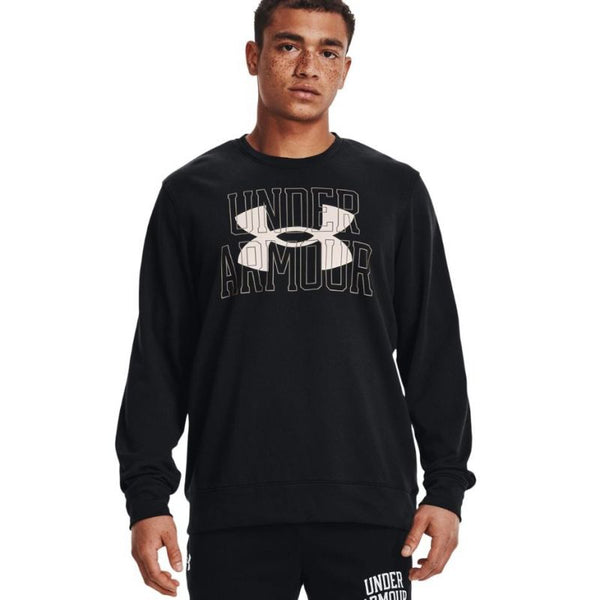 Under Armour Armor UA Rival Terry Logo Crew M 1370391 001 sweatshirt Pulóver