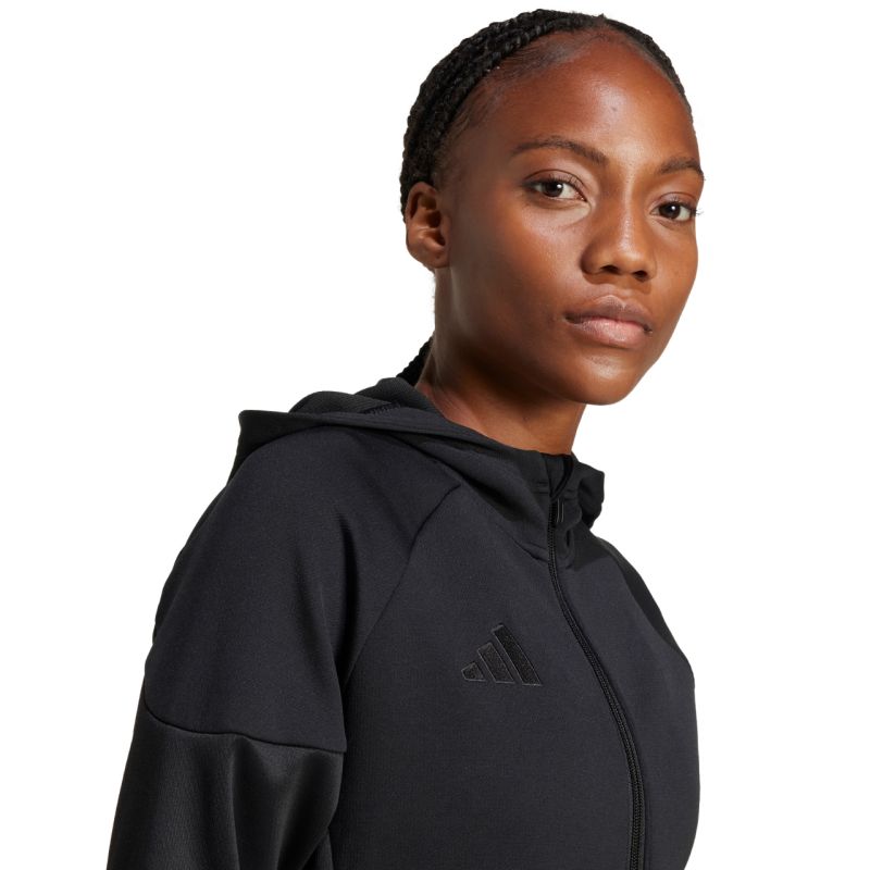 adidas Women's Tiro 25 Hoodie Full-Zip Black JD9079 Ruházat