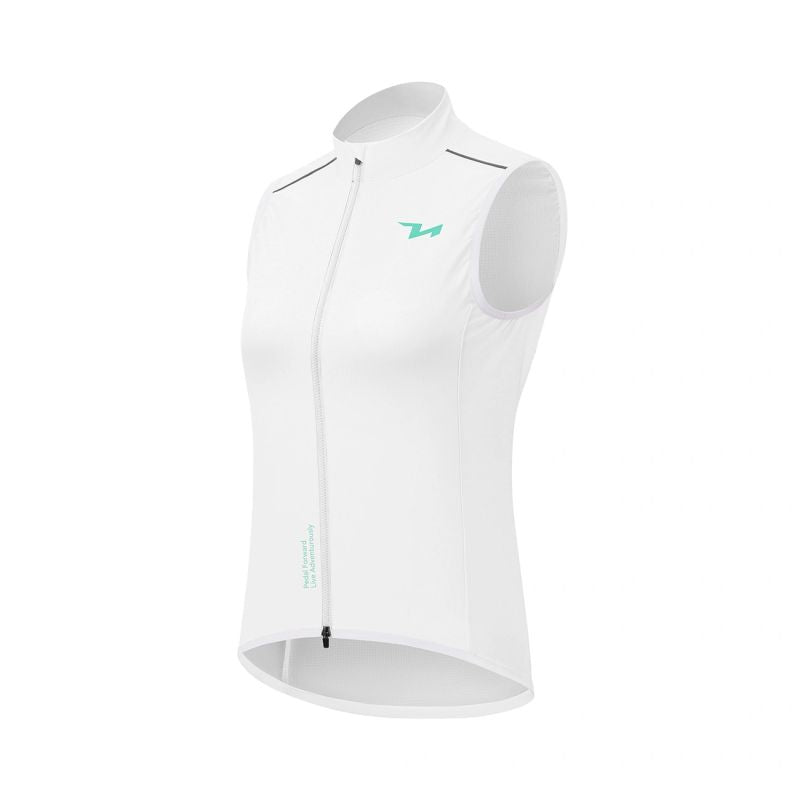 Rockbros MJ008 TVI Women's Cycling Vest Windproof S - White s \ biały mellény 15110022003-211698