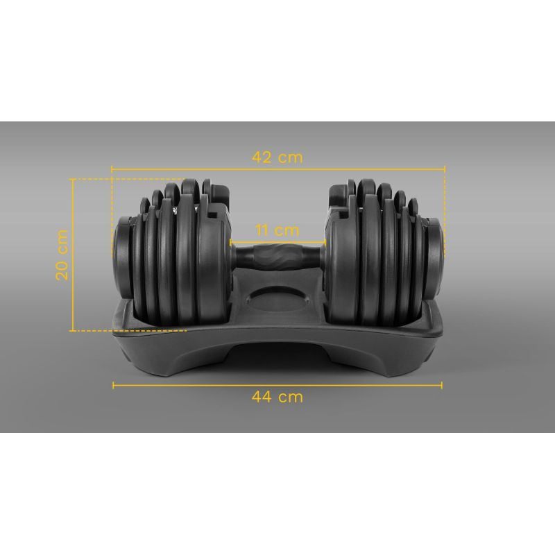 Rebel Cast iron adjustable dumbbell 24 kg ACTIVE edzőeszköz RBA-2303