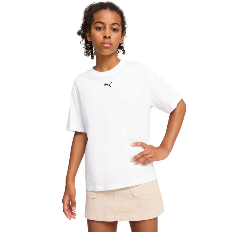 Puma Ess Centered Cat Logo Boxy Tee for Kids 685131 fehér póló 68513102