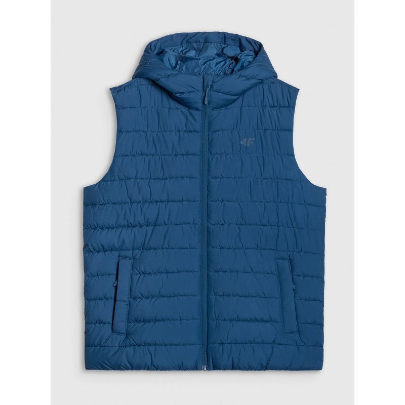 4F Men’s puffer vest with synthetic filling 3xl férfi mellény 4FWAW25TVJAM225-30S