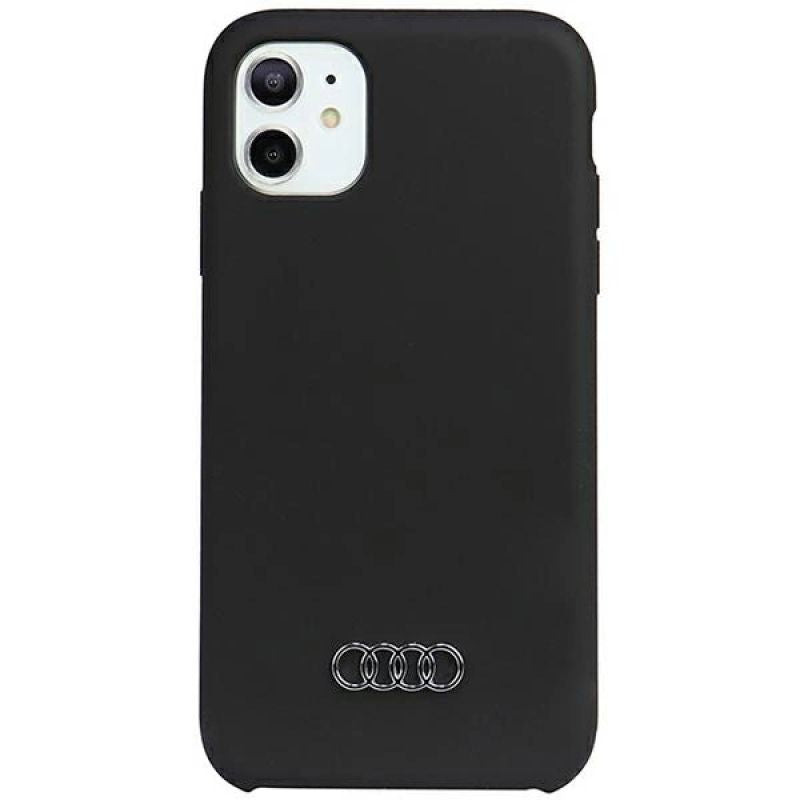 Audi Silicone Case iPhone 11 / Xr 6.1" /black hardcase AU-LSRIP11-Q3/D1-BK fekete táska