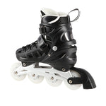 Nils Extreme NH10905 4in1 inline skates with replaceable hockey blade, black LED, size M (35-38) fekete sípcsontvédő