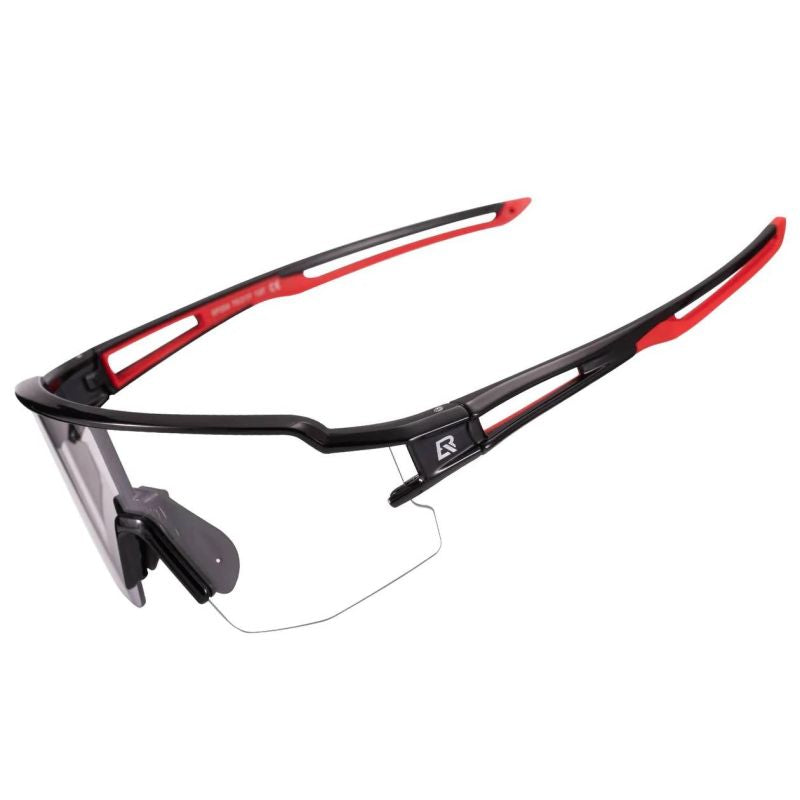 Rockbros 10173 Photochromic UV400 Cycling Glasses - Black and Red czarny || czerwony glasses, training equipment