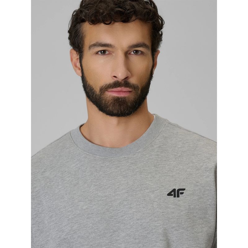 4F Men's regular sweatshirt without hood férfi kapucnis pulóver 4FRMM00TSWSM3059-27M