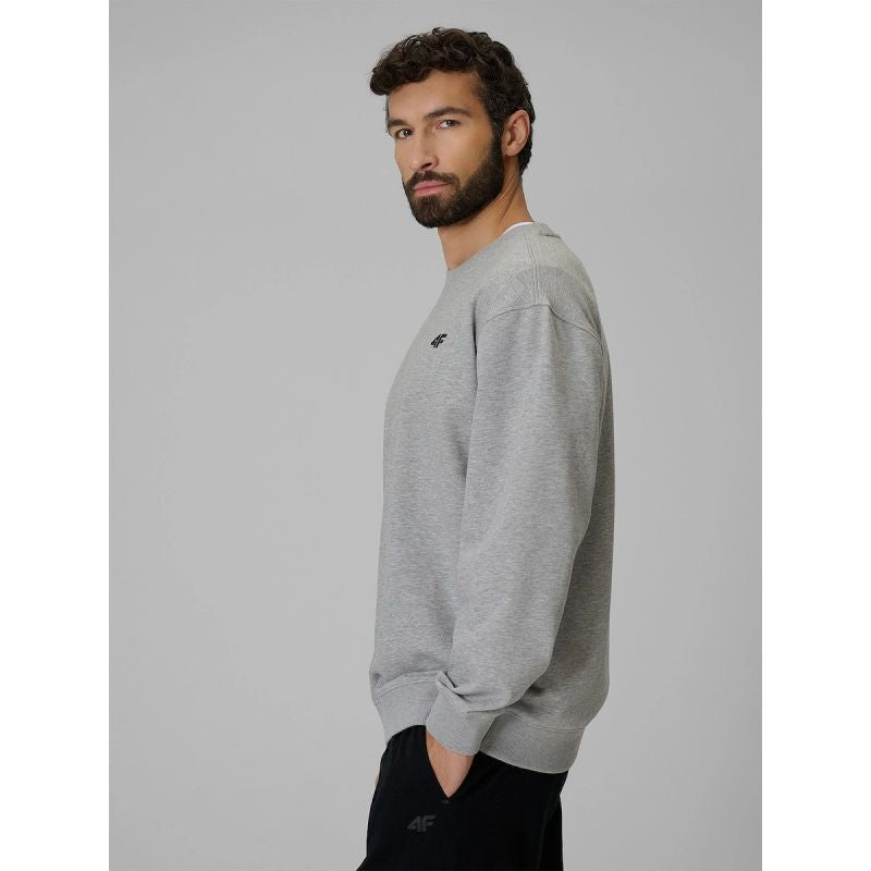 4F Men's regular sweatshirt without hood férfi kapucnis pulóver 4FRMM00TSWSM3059-27M