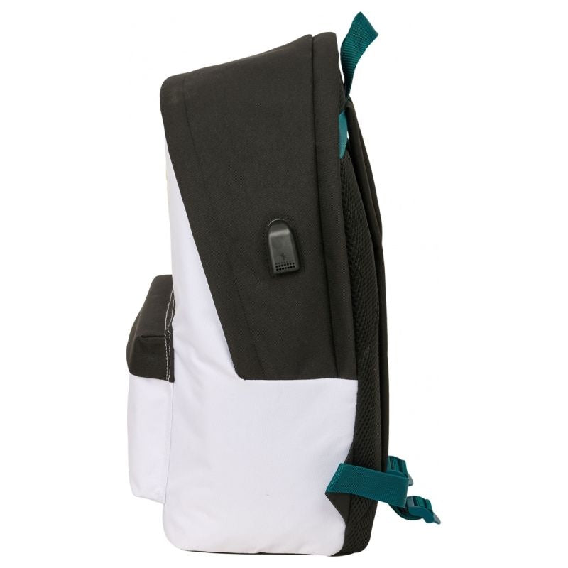 Real Madrid sports backpack with USB and laptop compartment double backpack wielokolorowy elektronika 612654820