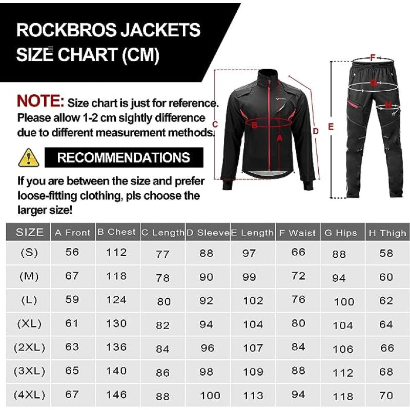 Rockbros Winter Cycling fekete dzseki