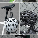 Wozinsky WBN-01R bicycle lock for a bicycle helmet, waterproof, 4-digit combination - black fekete sisak 304004-199008