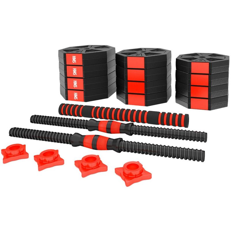 HMS Composite dumbbell SGC20 20kg + barbell póló 17-57-030