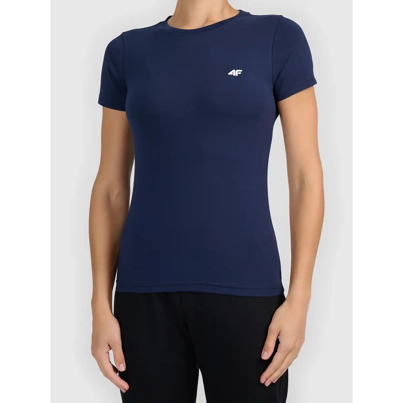 Slim T-shirt from the 4F women's basic collection 4FWMM00TTSHF3306-31S 2xl póló
