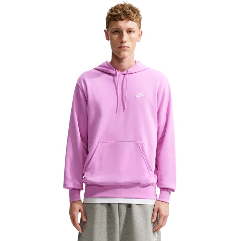 Nike Club FT PO Hoodie Men’s Sweatshirt, Pink rózsaszín férfi kapucnis pulóver FN3861503