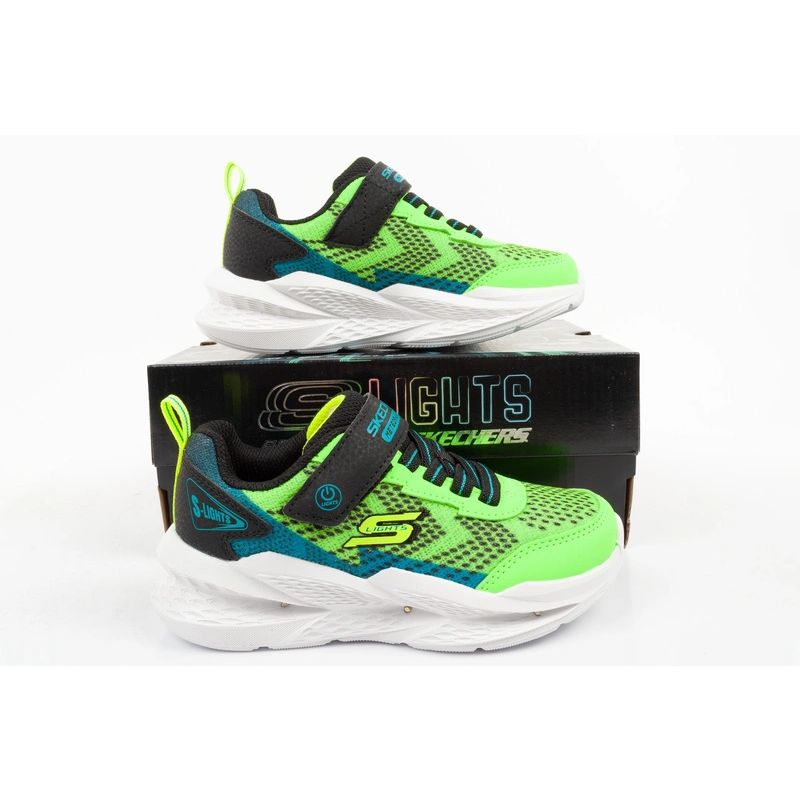 Skechers Meteor-Lights LED Children's Sports for Boys with Velcro gyerek cipő 401490L/LMBK