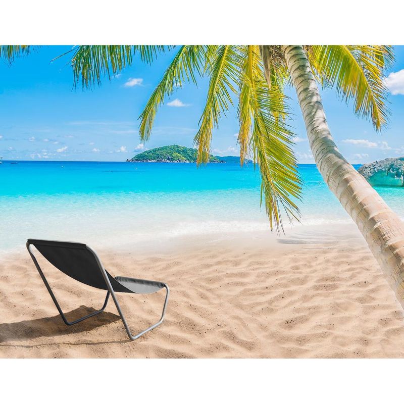 Enero Foldable Garden And Beach Chair And Bag Grey Camp szürke deckchairs, bags