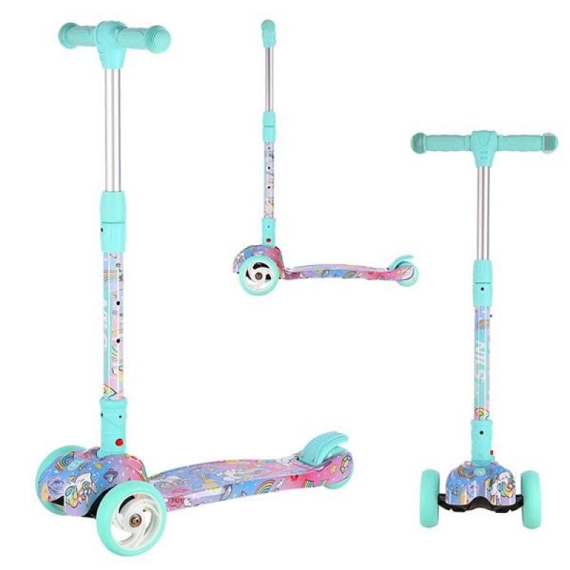 Nils Fun Hlb15A Led Jr 16-51-093 Children's Scooter zöld utcai cipő