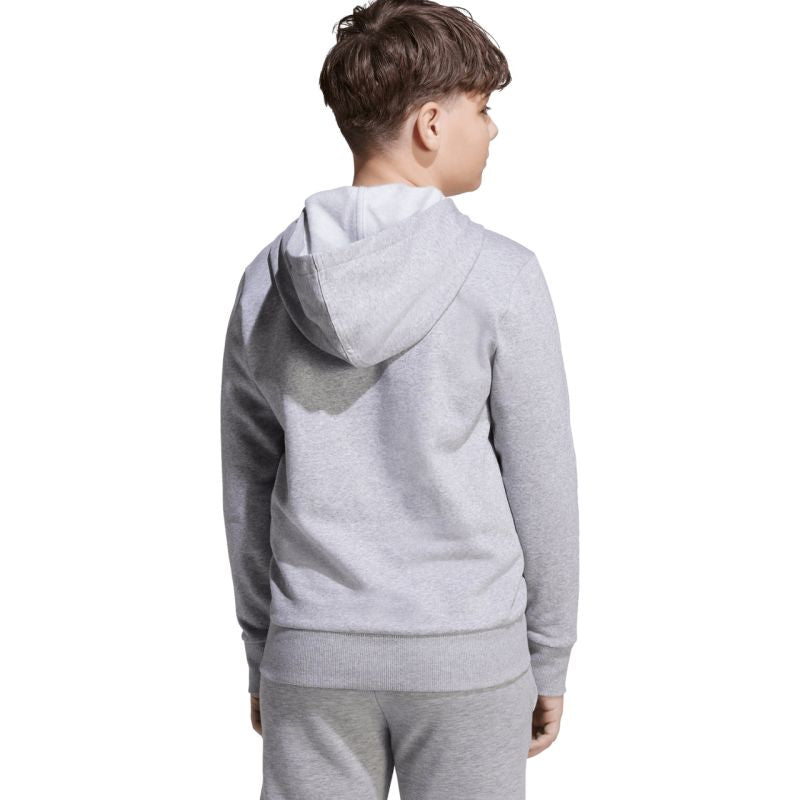 adidas Essentials Hoodie for kids gray JV9995 128 cm kapucnis pulóver