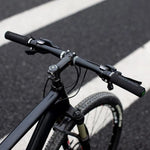 Rockbros sponge bicycle handlebar grips - green and black