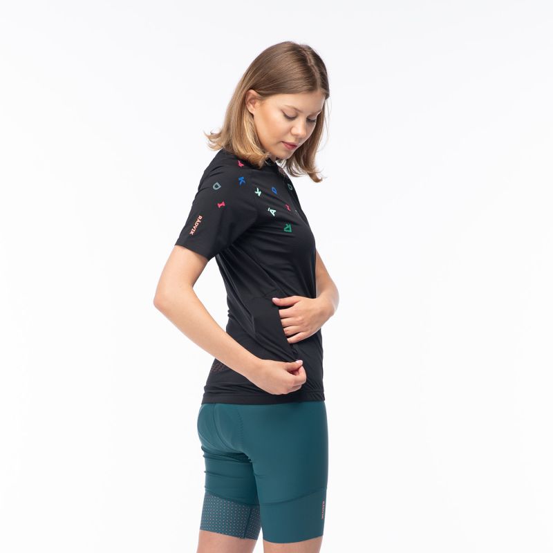 Radvik Delta W Cycling Jersey fekete póló