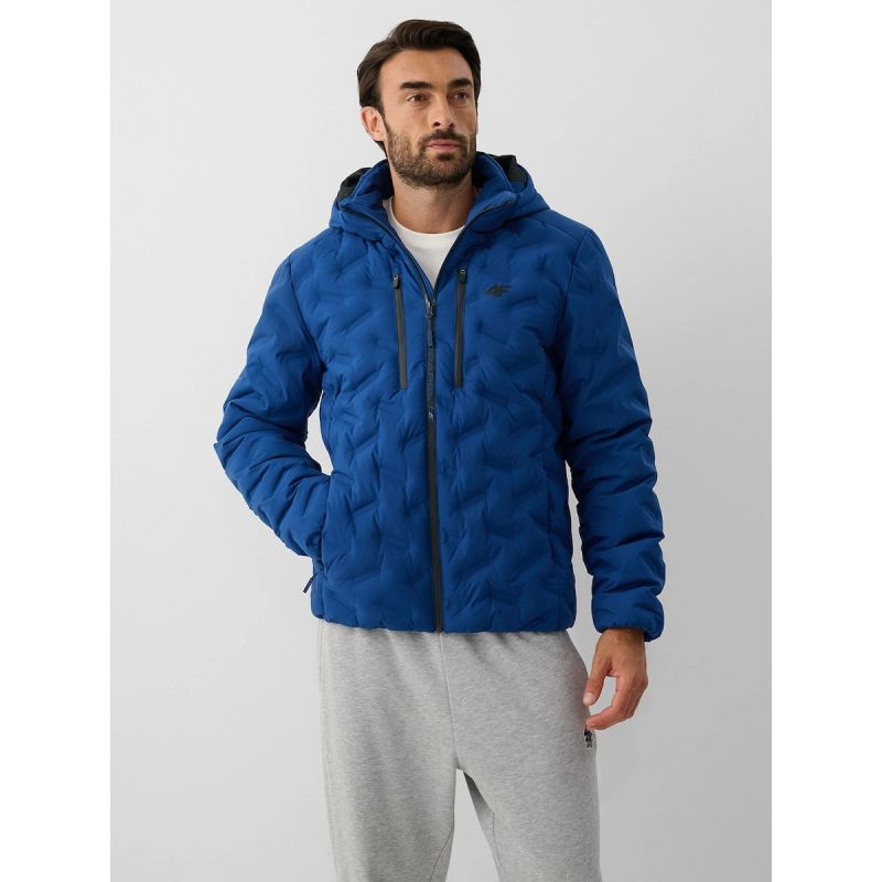 4F Men’s Winter Puffer Jacket with Synthetic Insulation kötött sapka 4FRAW26TDJAM1025-30S