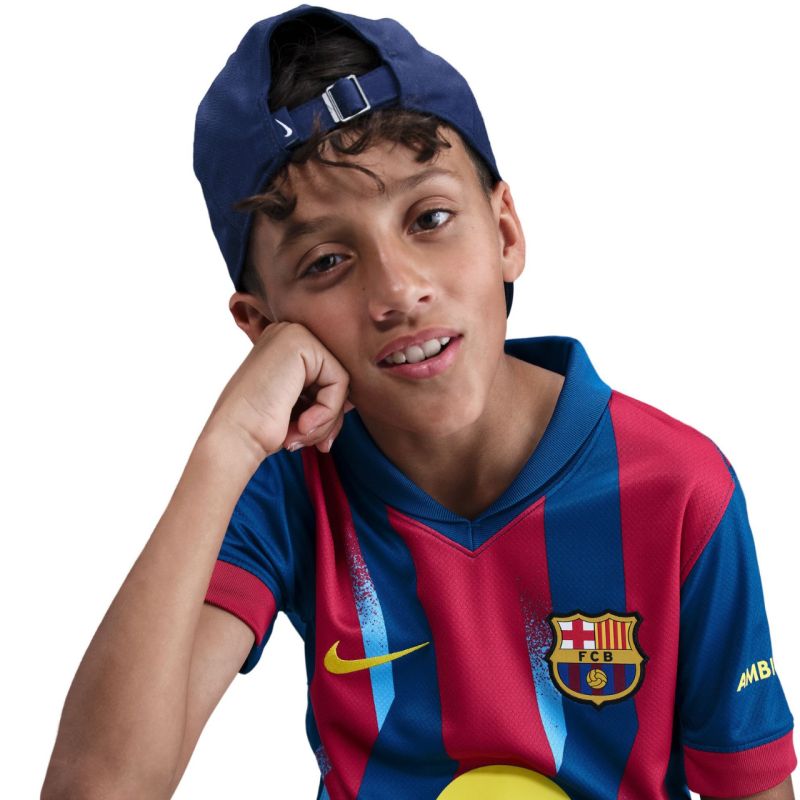 Nike FC Barcelona Stadium 25/26 Kids' Navy-Red Jersey piros gyerek póló FZ1307432