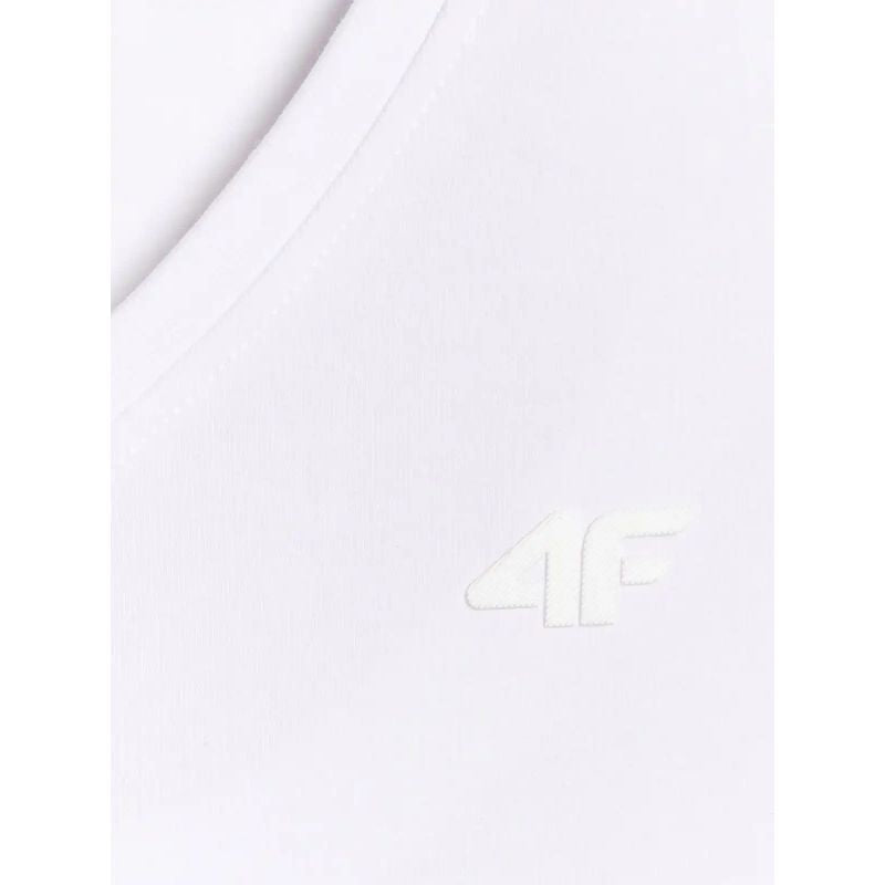 Women's basic V-neck T-shirt 4F 4FWMM00TTSHF3307-10S 2xl póló