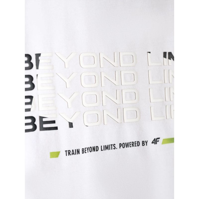 4F Men's slim T-shirt with print férfi póló 4FRAW26TTSHM4666-10S