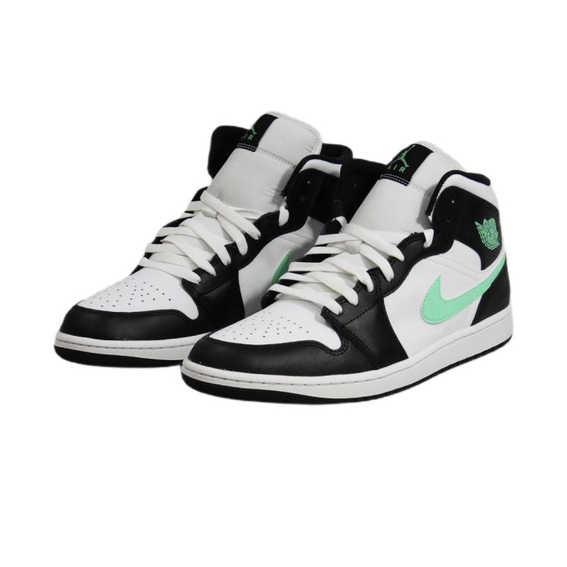 AIR Jordan 1 Mid Green Glow White Men's Sneakers - zöld cipő