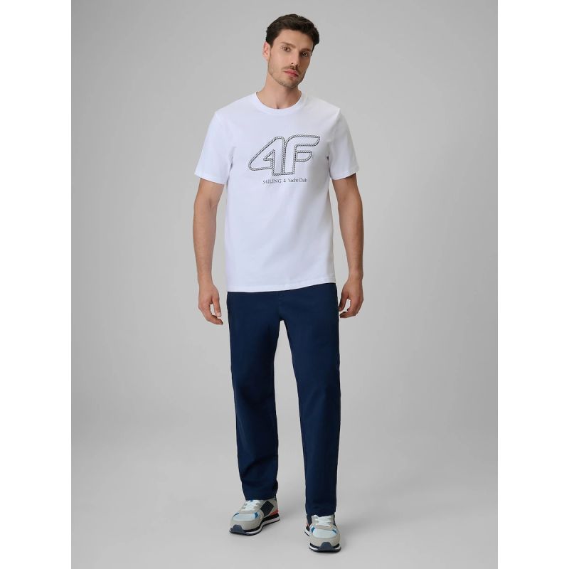 4F Men's regular T-shirt with logo póló