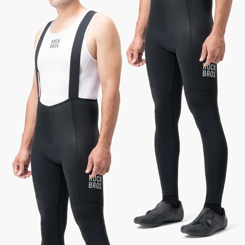 Rockbros 200021 Long Cycling Bib with Pad Size - Black fekete nadrág