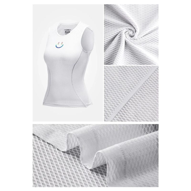 Rockbros Women's Quick-Dry Sleeveless Cycling Jersey XL / XXL - White