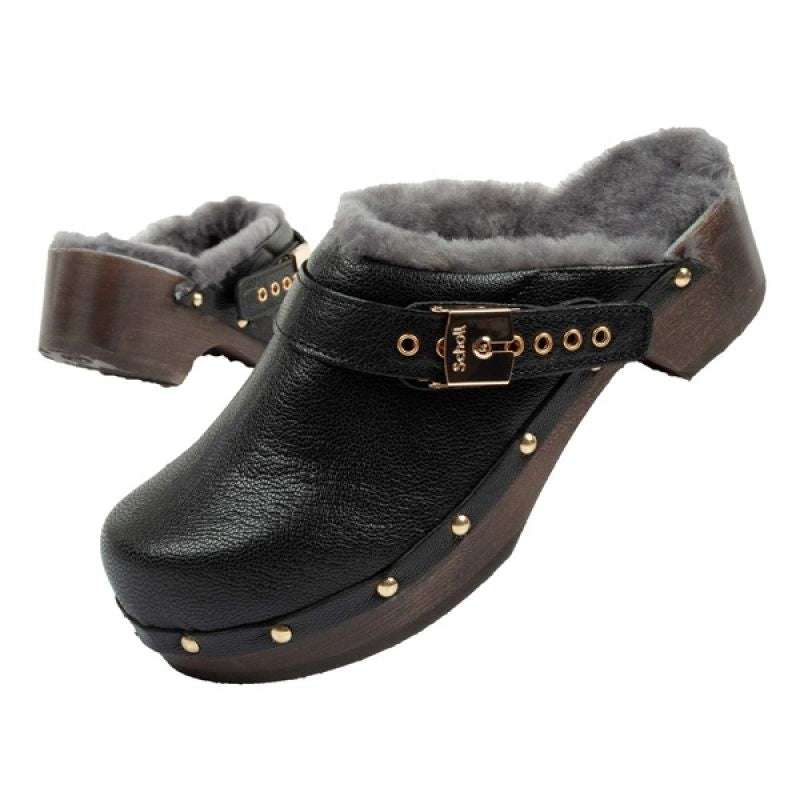 Scholl Iconic W Clogs fekete clogs, slides