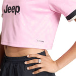 Adidas Juventus 26/27 Away Cropped Jersey Women's Pink/Black 2xs kiegészítő KB8842